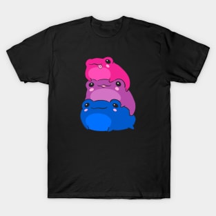 The Bisexual Flag Color Frog - Queer Pride Symbol in LGBTQ Aesthetic T-Shirt